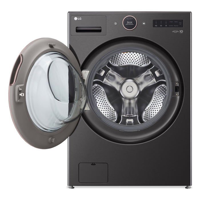 LG 5.8 Cu. Ft. Front-Load Washer and 7.4 Cu. Ft. Electric Dryer with TurboSteam®