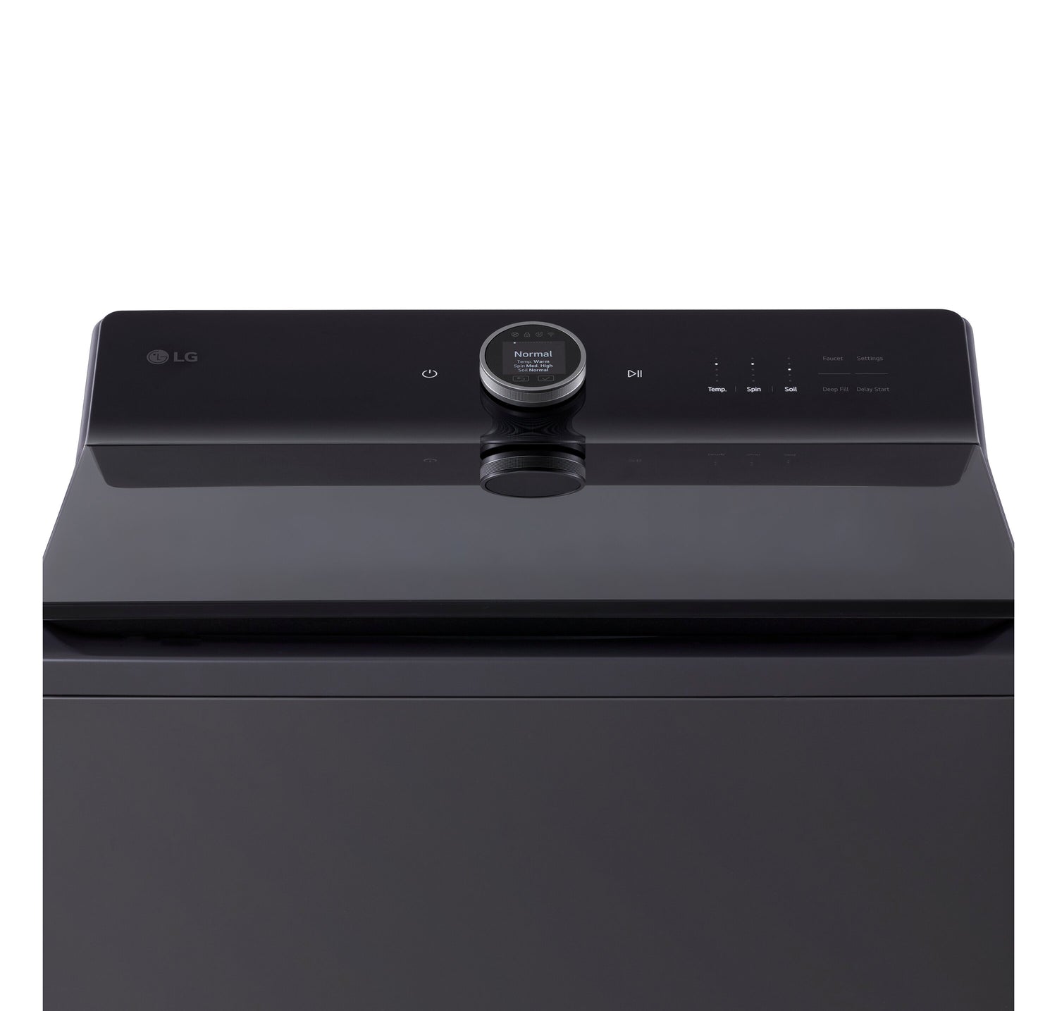 LG 6.3 Cu. Ft. Smart Top-Load High-Efficiency Washer - Black Steel  |  The Brick