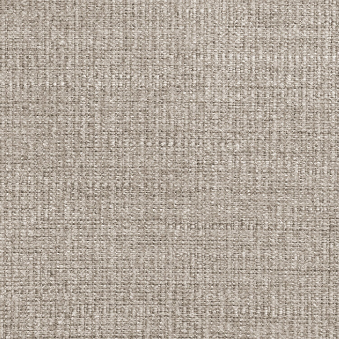 Made in Canada Wynn 24\" Chenille Fabric Ottoman with Nailhead Trim and Wood Bun Legs - Grey
