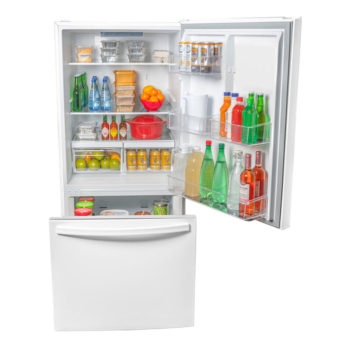 Danby Designer 29.5\" 18.7 Cu. Ft. Bottom Mount Apartment Fridge - White - DBM187E1WDB