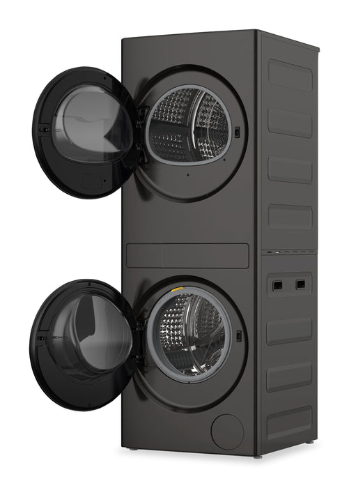 Whirlpool 3.2 Cu. Ft. Washer and Electric 4.3 Cu. Ft. Dryer - Black - YWFH5424SJ