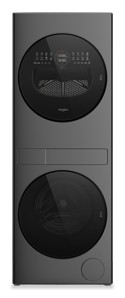 Whirlpool 3.2 Cu. Ft. Washer and Electric 4.3 Cu. Ft. Dryer - Black - YWFH5424SJ | Laveuse de 3,2 pi3 et sécheuse électrique de 4,3 pi3 de Whirlpool - noires - YWFH5424SJ