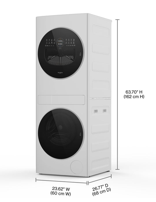 Whirlpool 3.2 Cu. Ft. Washer and Electric 4.3 Cu. Ft. Dryer - White