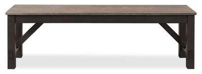 Zao Dining Bench, Melamine, 60"W - Brown | Banc de salle à manger Zao de 60 po (L) en mélamine - brun