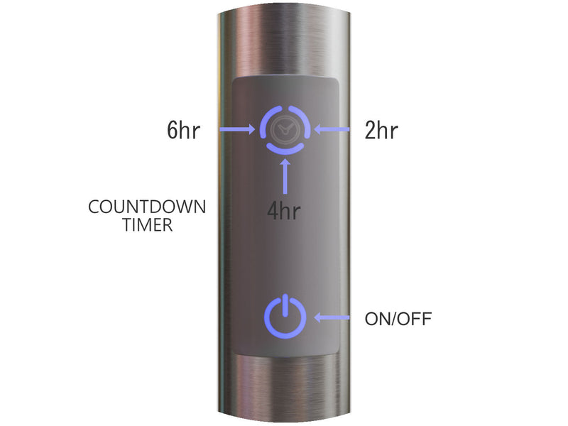 Ancona Liazzo 8-Bar Electric Towel Warmer with Integrated On-Board Timer - AN-5447