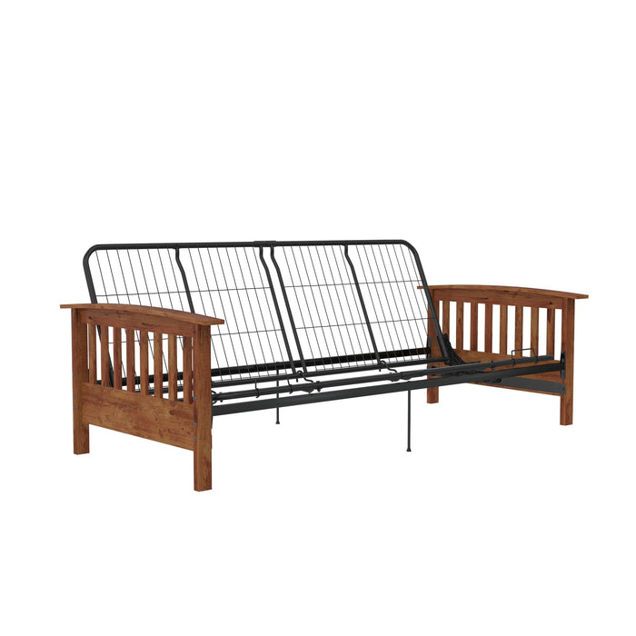 DHP Brixen Futon with Full Mattress - Tan