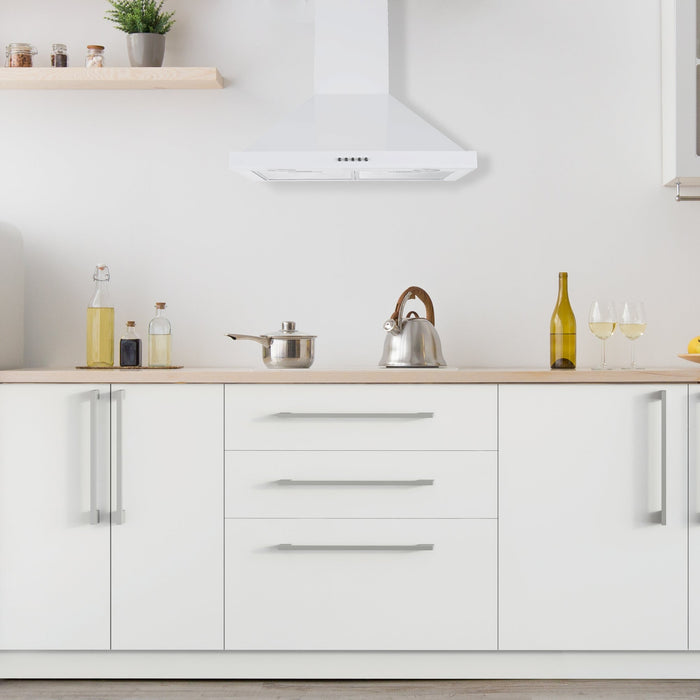 Ancona 24\" Convertible Wall Mount Pyramid Range Hood - AN-1583