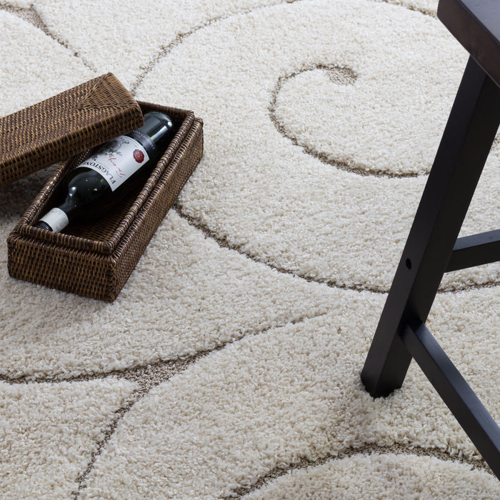 Oakville Cream Flora 4x6 Area Rug