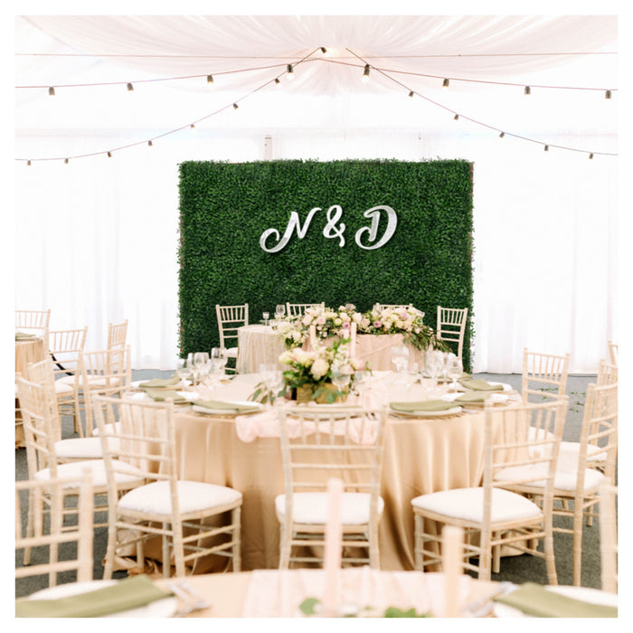 Artificial Boxwood 20\"x 20\" Foliage Panel 4 Pieces