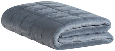 Weighted Sherpa Throw - Grey 