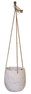 Grey Marble Hanging Planter
