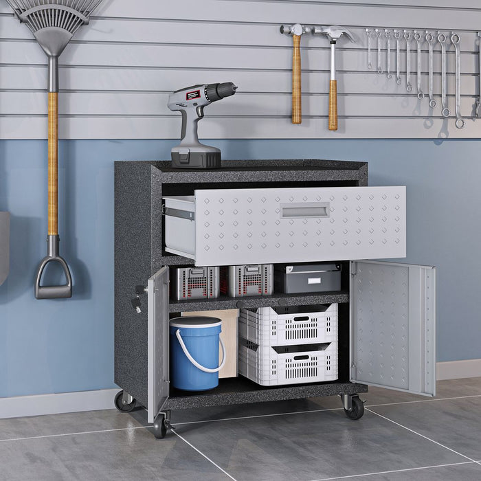 Fortress 2.0 Mobile Garage Cabinet and Worktable