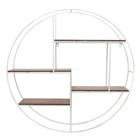 Brown Round Wall Shelf