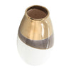 Gold 10" Ceramic Vase|Vase en céramique doré de 10 po|16812WVS