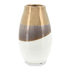 Gold 10" Ceramic Vase|Vase en céramique doré de 10 po|16812WVS