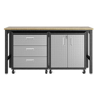 Fortress 3.0 Mobile Garage Cabinet and Worktable 