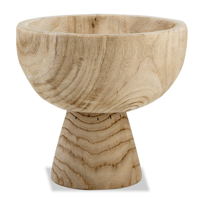 Brown 8" Paulownia Wood Bowl|Bol en bois brun de 8 po|17377NBW