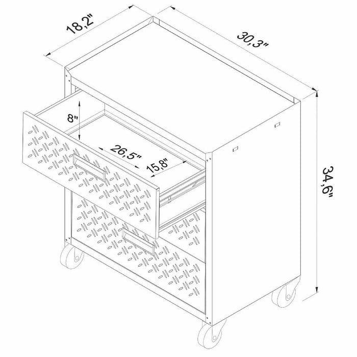 Fortress 5.0 Mobile Garage Cabinet and Worktable