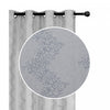 Jacquard Panel Chevron Silver 96\" - Set of 2 Drapes and Blinds