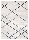 Damali Ivory/Blue Machine Washable Area Rug - 3'0\" x 5'0\"