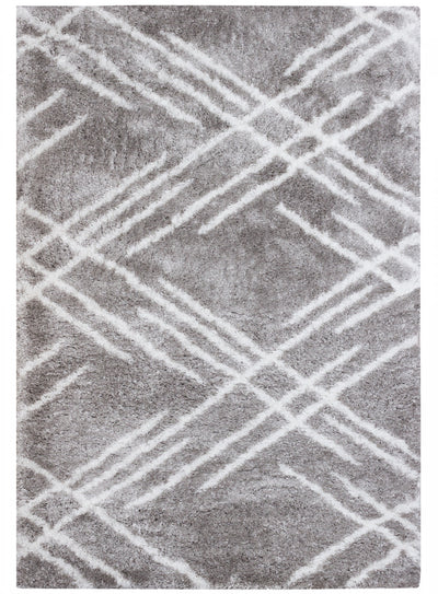 Ker Grey Lines 8x11 Area Rug