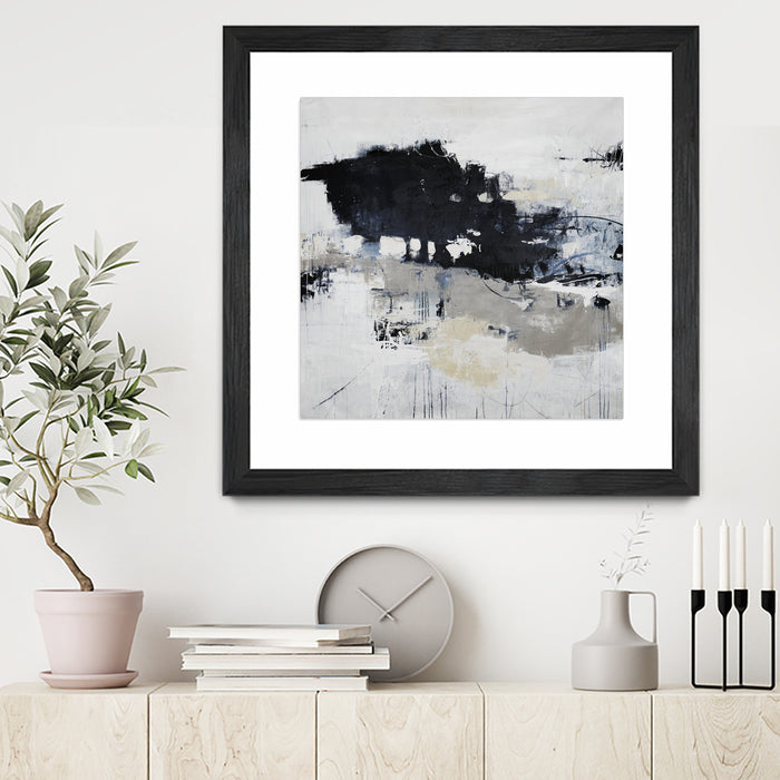 \"Big Bonanza\" Matted and Framed Black 36x36 Wall Art