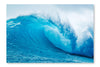 Beautiful Blue Ocean Wave 28x42 Wall Art Fabric Panel Without Frame
