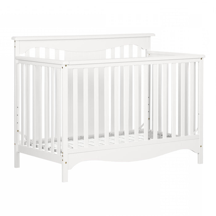 Savannah Baby Crib 4 Heights With Toddler Rail - Pure White