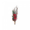 Dried Holiday Bundle with Pinecones and Cardinals Artificial Flower