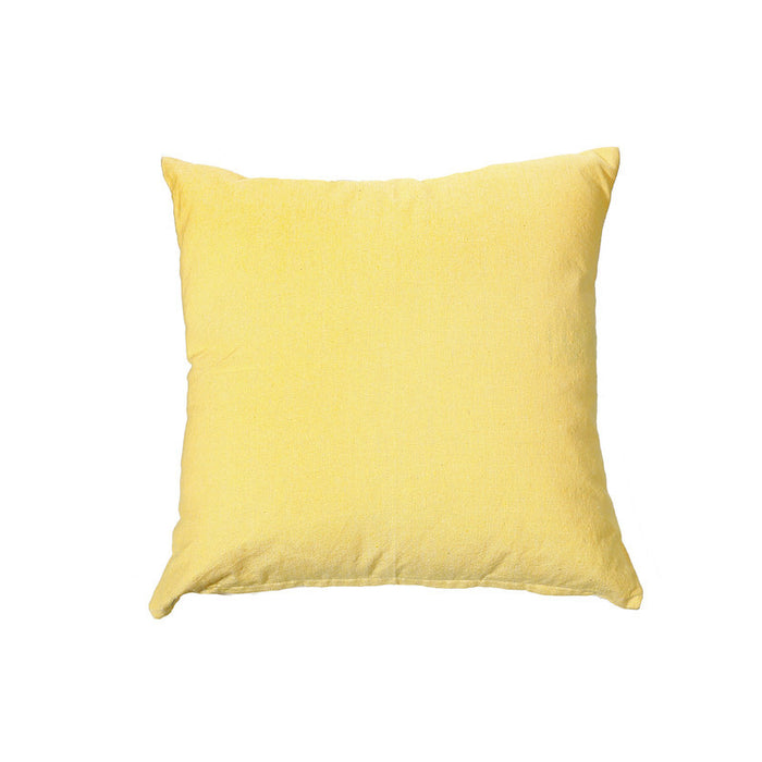 Chambray Cushion with Zipper Yellow - Set of 2 Cushions