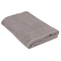 Basketweave Bath Towel 30 x 60 Light Grey - Set of 2 Towels