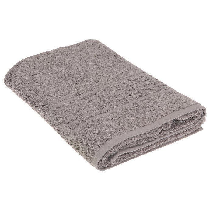 Basketweave Bath Towel 30 x 60 Light Grey - Set of 2 Towels