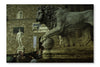 Palazzo Vecchio  The Piazza Della Signoria 24x36 Wall Art Fabric Panel Without Frame