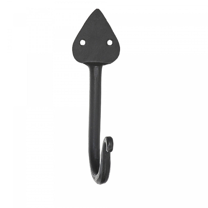 Single Spade Iron Wall Hook Gun Metal - Set of 4