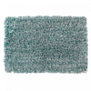 Microfibre Shaggy Bathmat Blue/White 20 x 32
