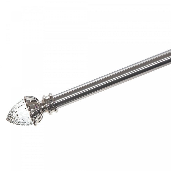 25/28mm Drape Pole Set Acorn - Nickel
