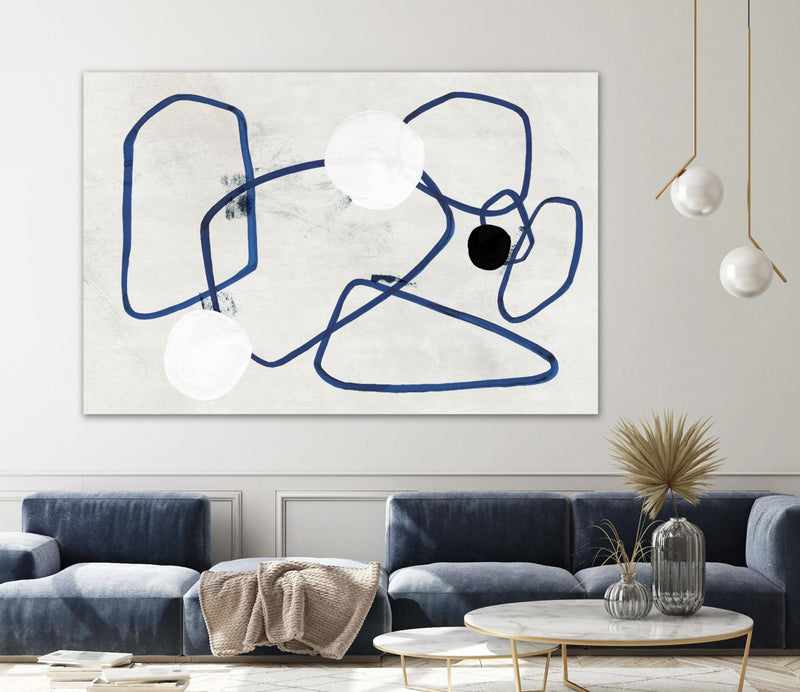 \"Midblue Ii\" Giant Art 84x54 Wall Art