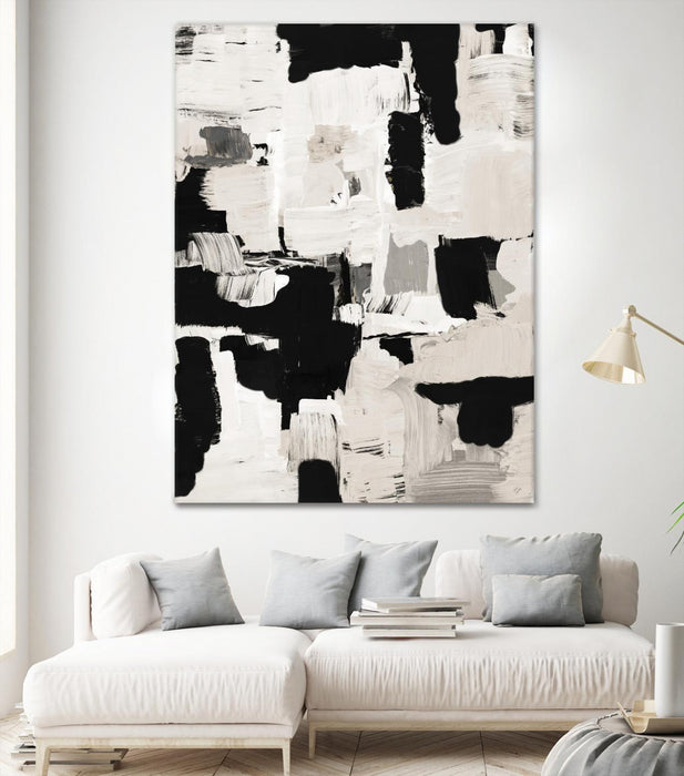 \"Night Peace Abstract\" Giant Art 72x54 Wall Art