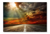 Bird  Road on A Decline 28x42 Wall Art Fabric Panel Without Frame