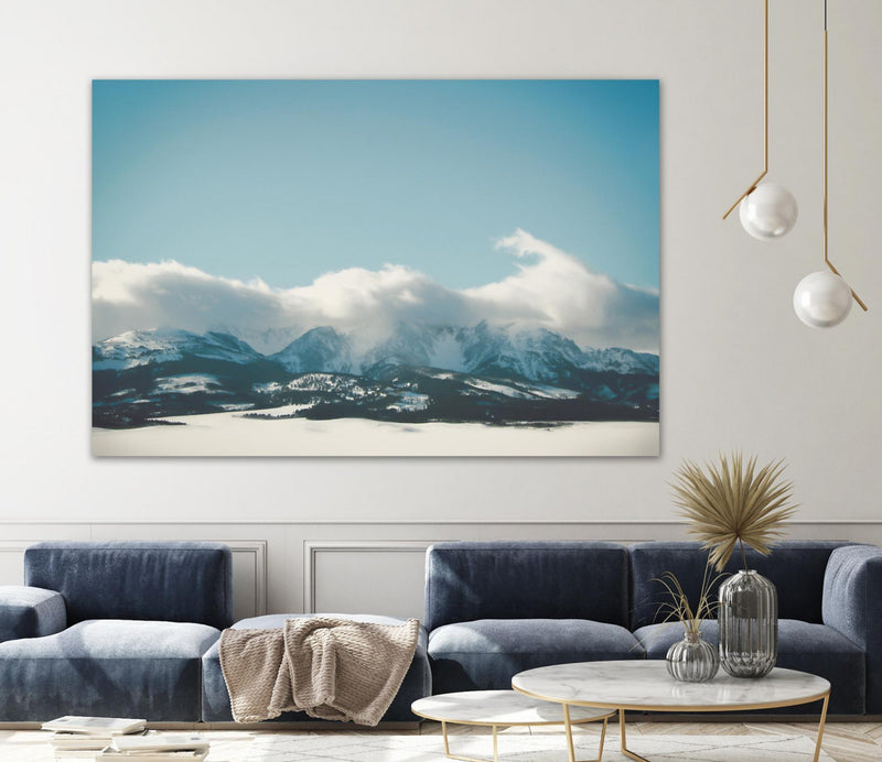 \"Bridger Mountain Cloud Cover\" Giant Art 72x48 Wall Art