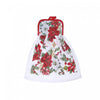 Tie Hand Towel Poinsettia Print - Set of 2