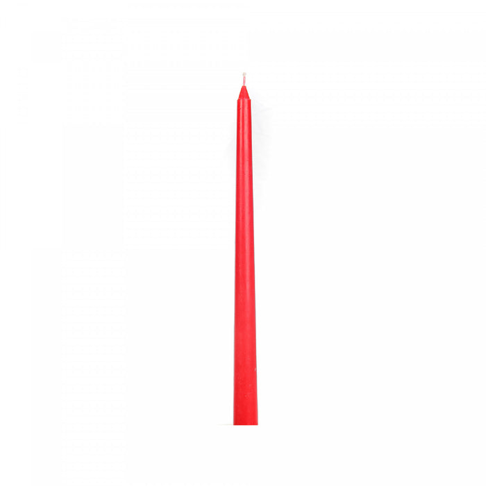 12\" Unscented Tapers Red - Set of 12 Candle