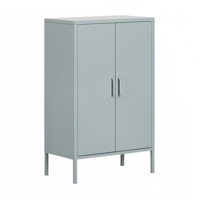 Crea Metal 2-Door Accent Cabinet - Blue