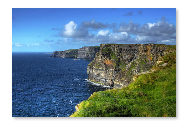 Cliffs On Ireland 28x42 Wall Art Frame And Fabric Panel