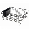 Sink Rack with Cutlery Holder Black