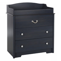 Aviron Narrow Changing Table With Drawers - Blueberry 