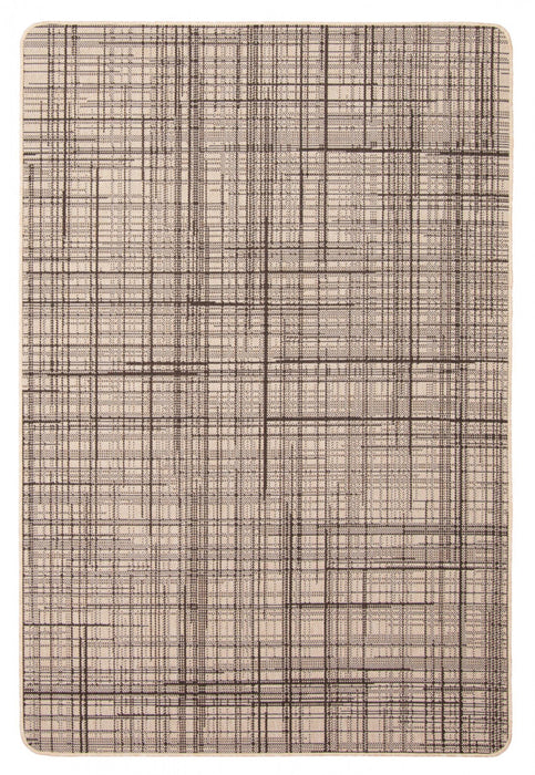 Panthea Cream Area Rug - 4'4\" X 6'5\" 