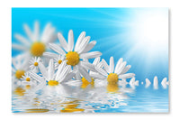 Spring Flowers Background 16x24 Wall Art Frame And Fabric Panel