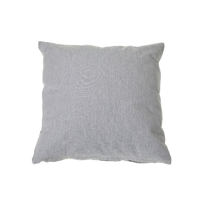 Chambray Cushion with Zipper Light Grey - Set of 2 Cushions