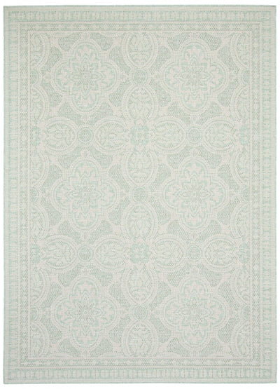 Neisha Traditional Mint Rug 5'3" X 7'3" Area Rug